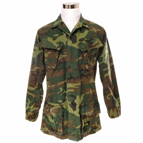 VINTAGE USMC US MARINE CORPS TROPICAL COMBAT JACKET 5TH PATTERN ERDL 1969 VIETNAM WAR SIZE SMALL LONG Layer Focused