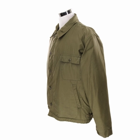 VINTAGE USN US NAVY A-2 A2 DECK JACKET COLD WEATHER 1974 VIETNAM WAR SIZE XL Elderly Extra Warmth