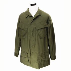 VINTAGE VIETNAM 1969 SLANT POCKET COMBAT JACKET OG 107 RIP STOP LARGE LONG NOS Sporty Protection