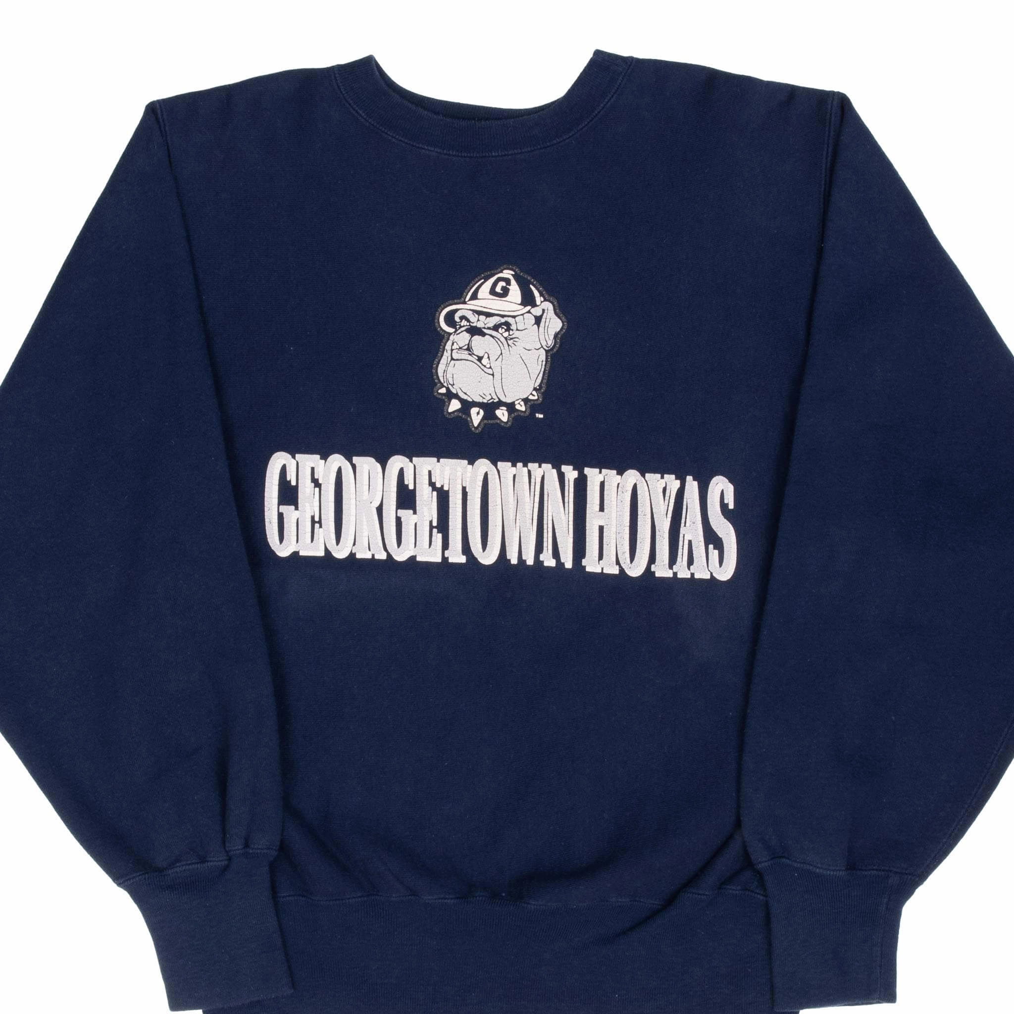 Street Active VINTAGE CHAMPION REVERSE WEAVE GEORGETOWN HOYAS SWEATSHIRT 1990S MEDIUM MADE USA
