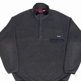 VINTAGE PATAGONIA GREY SNAP T PULLOVER FLEECE JACKET 1990S 2XL product customization flexibility