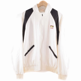 VINTAGE NIKE CHALLENGE COURT WINDBREAKER NYLON JACKET SIZE MEDIUM Infatuation Highlighter