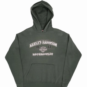 VINTAGE HARLEY DAVIDSON WAUSAU WISCONSIN 2004 HOODIE SWEATSHIRT XL Seasonal Collection Cozy Wearable