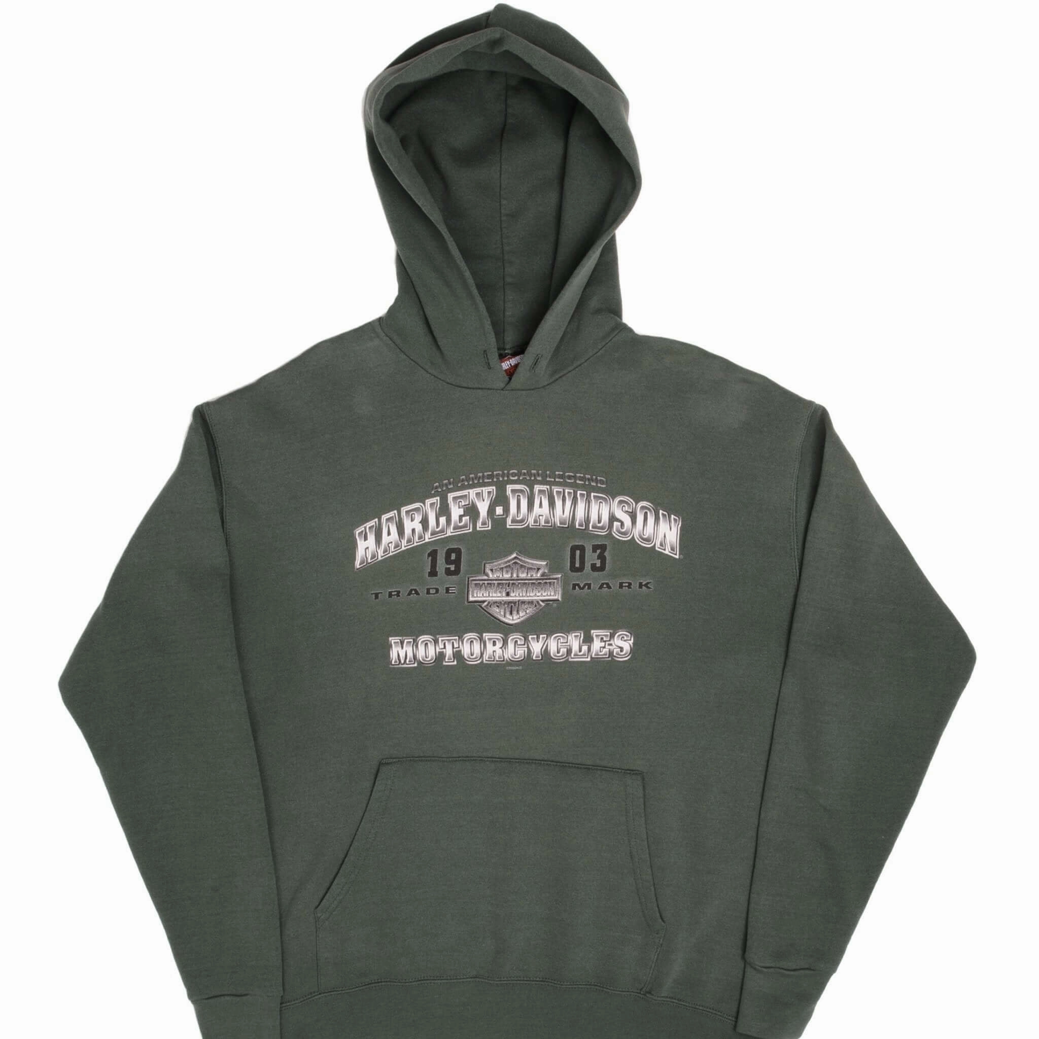 VINTAGE HARLEY DAVIDSON WAUSAU WISCONSIN 2004 HOODIE SWEATSHIRT XL Seasonal Collection Cozy Wearable