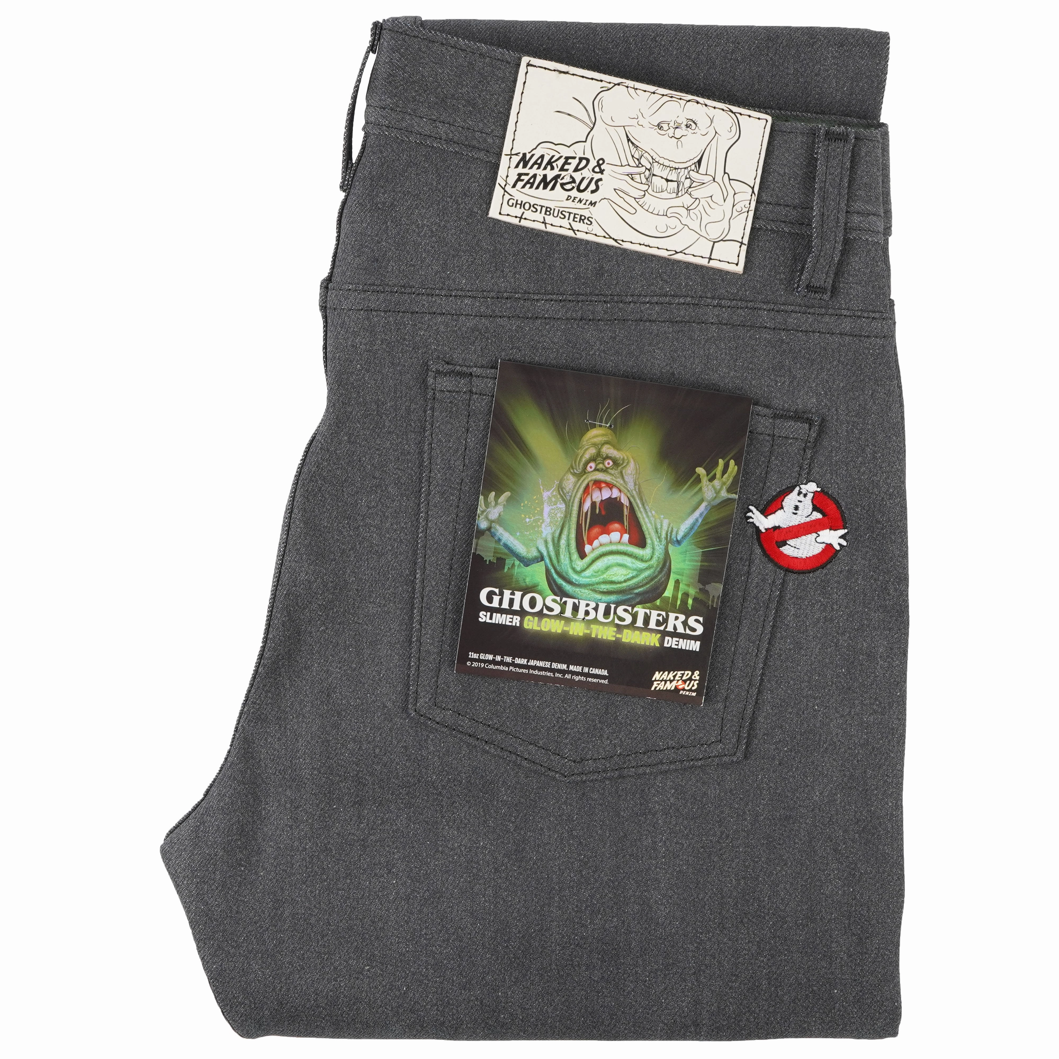Elegant Adult Fashion Weird Guy - Ghostbusters Slimer Glow In The Dark Selvedge