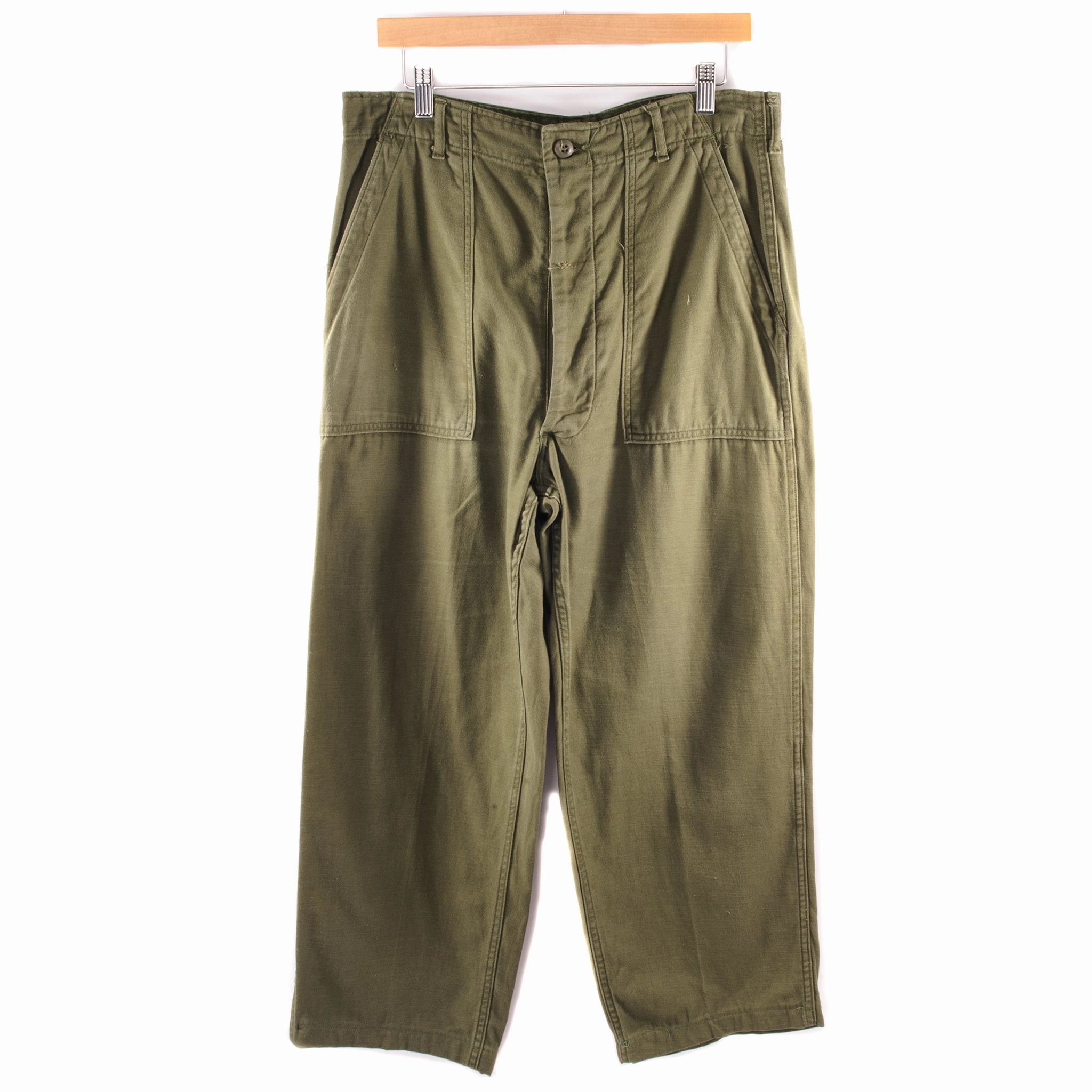 Wardrobe Essential VINTAGE US ARMY UTILITY OG-107 SATEEN PANTS 1972 VIETNAM WAR SIZE W32 L25