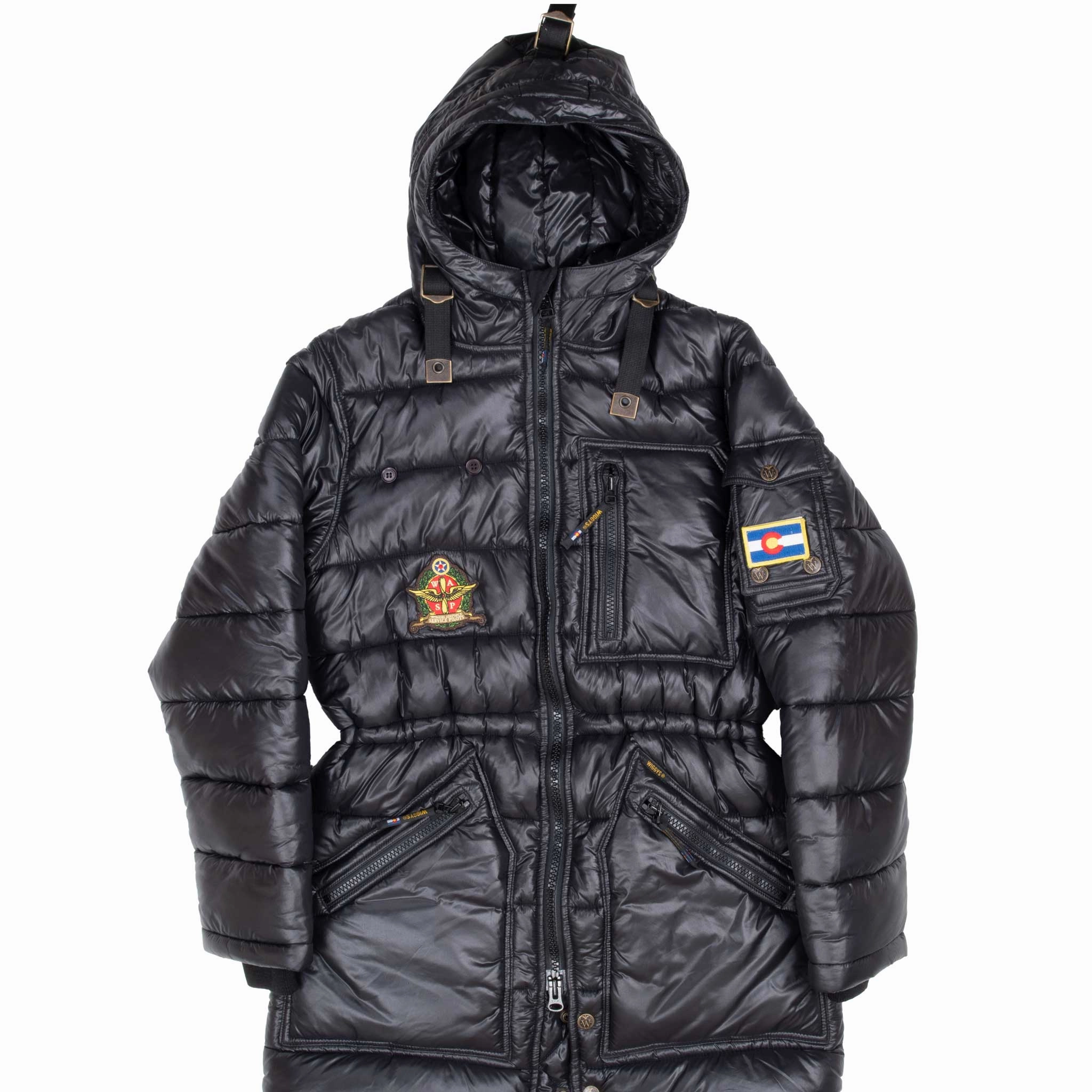 WIGGY'S LAMILITE RACHEL DOWN PUFFER WOMEN AIR FORCE JACKET SIZE 4 Anti-pill Compression Stitching