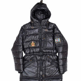 WIGGY'S LAMILITE RACHEL DOWN PUFFER WOMEN AIR FORCE JACKET SIZE 4 Anti-pill Compression Stitching