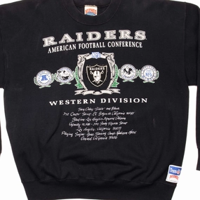 product lace femininity VINTAGE NFL LOS ANGELES RAIDERS SWEATSHIRT SIZE XL MADE IN USA