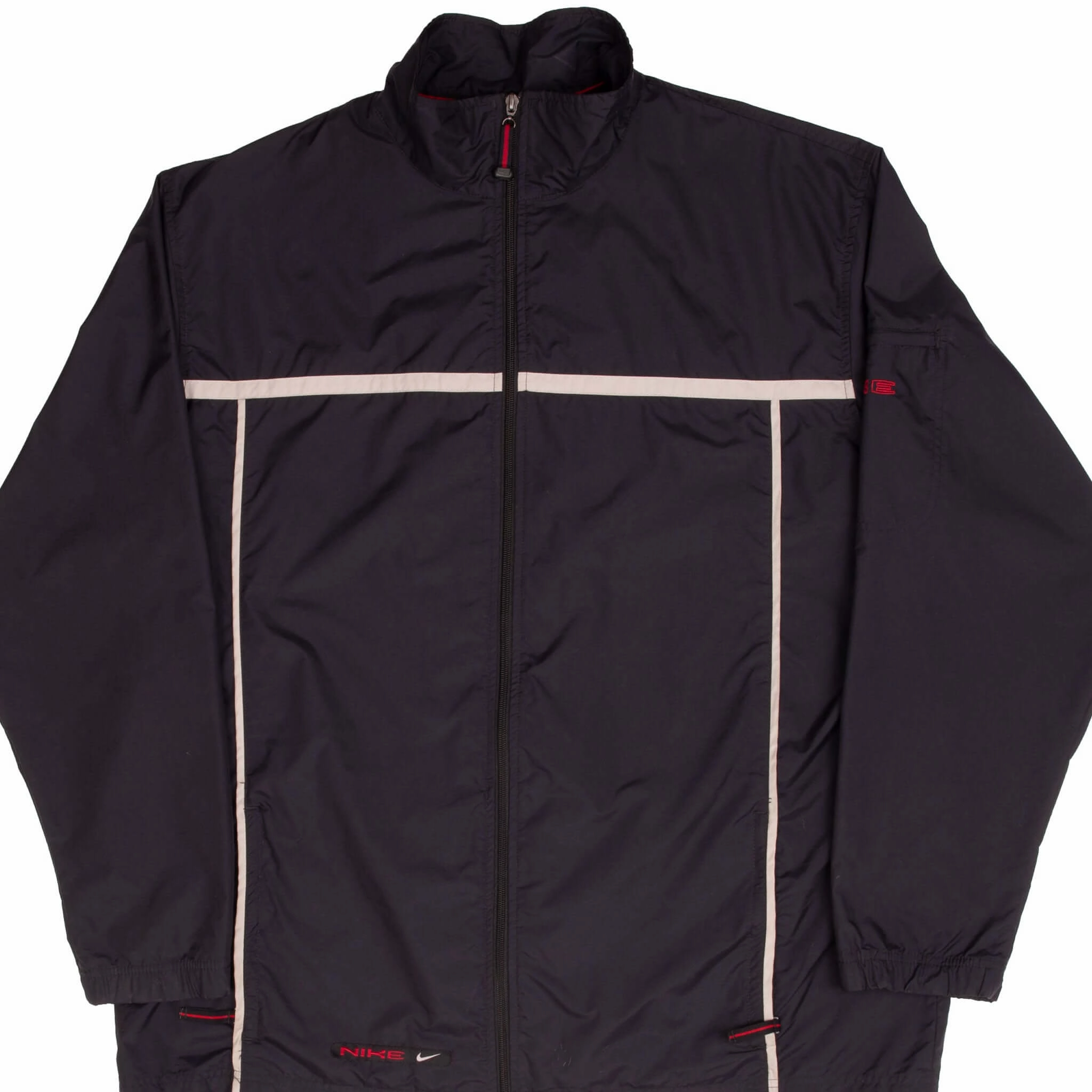 Inspire VINTAGE NIKE CLASSIC BLACK WINDBREAKER JACKET 2000S SIZE 2XL