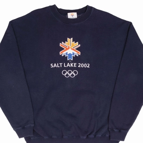 VINTAGE SALT LAKE CITY WINTER OLYMPICS 2002 EMBROIDERED SWEATSHIRT SIZE XL Casual tops