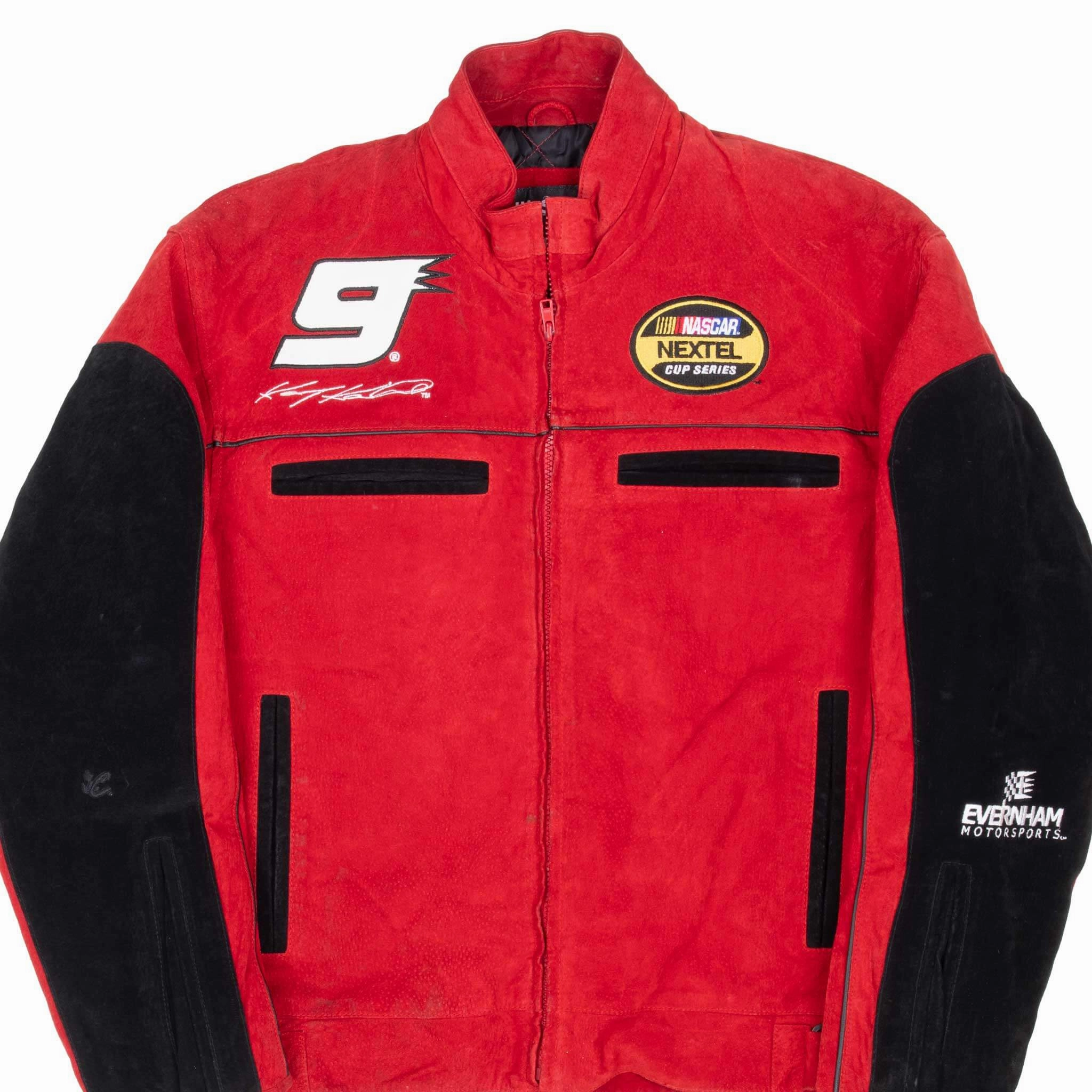 Reinforced Seams snowboarding VINTAGE NASCAR KASEY KAHNE #9 DODGE SUEDE JACKET 2000S SMALL